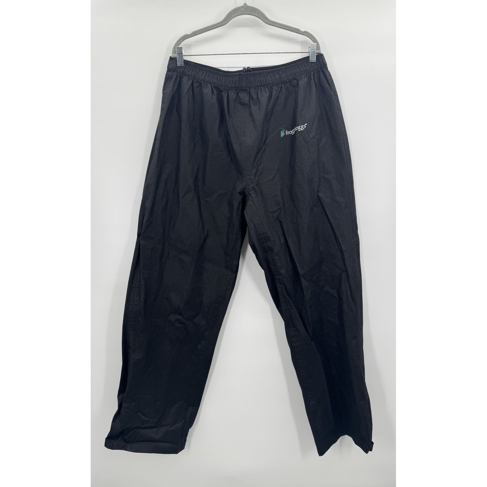 Frogg Toggs Black Pants XL Waterproof Outdoor Hiking Camp Fish Gorpcore Trails